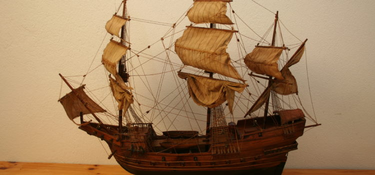 Nach Restaurierung, Schiffsmodell 20. Jahrhundert