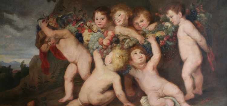 Malerei des 19. Jahrhunderts, Kopie nach Rubens, von Helene Birnbacher, 1859-1923